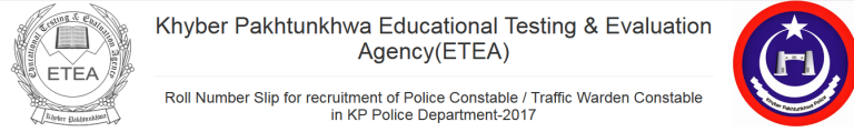 KPK Police Constable, Traffic Warden Constable ETEA Written Test Result 2025