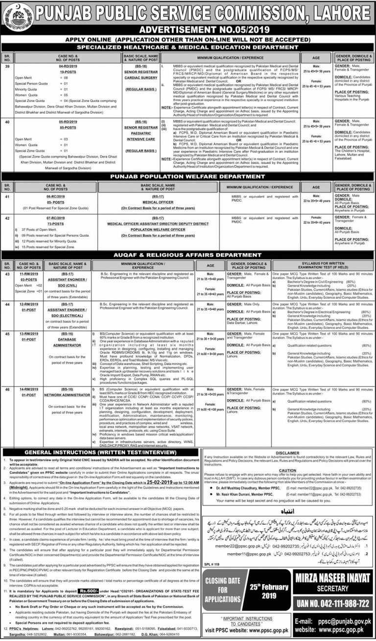 PPSC Jobs February 2025 In Punjab Advertisements Today www.ppsc.gop.pk Apply Online