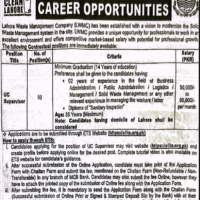 Lahore Waste Management Company Jobs